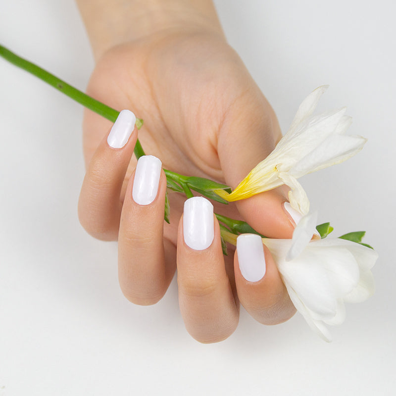 Bandes de Vernis au Gel Semi-Durci "White Pearl"