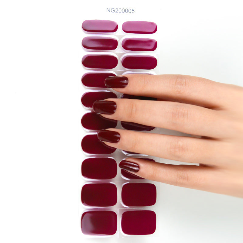 Bandes de Vernis au Gel Semi-Durci "Rouge Bordeaux"