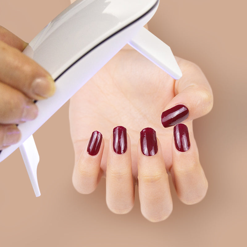 Bandes de Vernis au Gel Semi-Durci "Rouge Bordeaux"