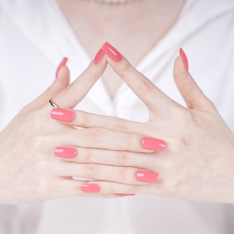 Bandes de Vernis au Gel Semi-Durci "Corail de Feu"