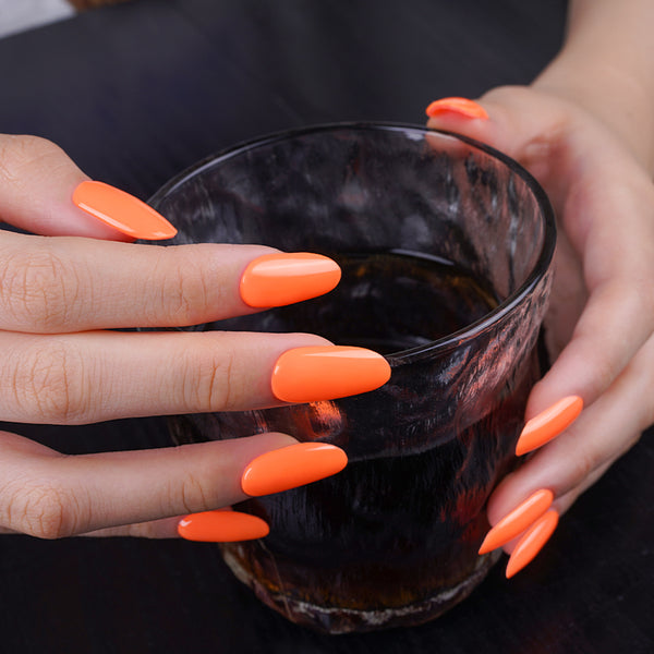 Bandes de Vernis au Gel Semi-Durci "Orange des Sultans"