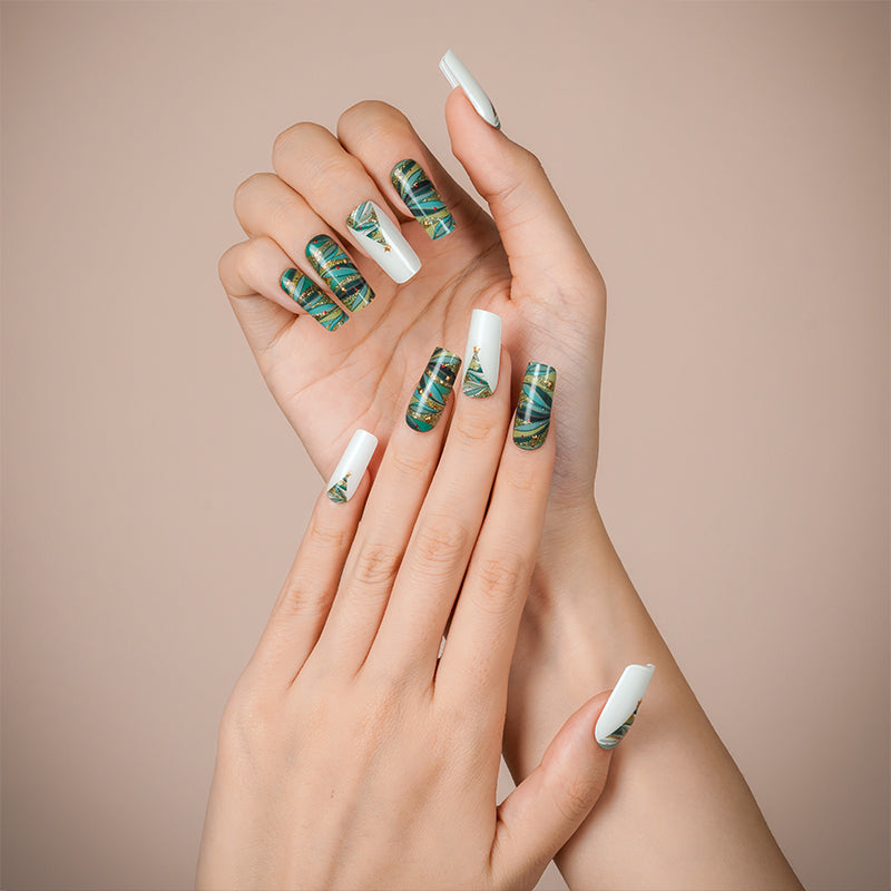 Bandes de Vernis au Gel Semi-Durci "Asymmetric Nail Art"