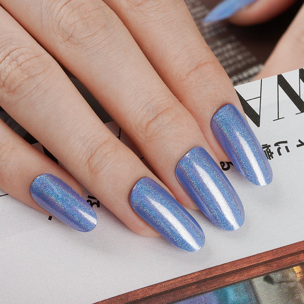 Bandes de Vernis au Gel Semi-Durci "Glimsy Blue"