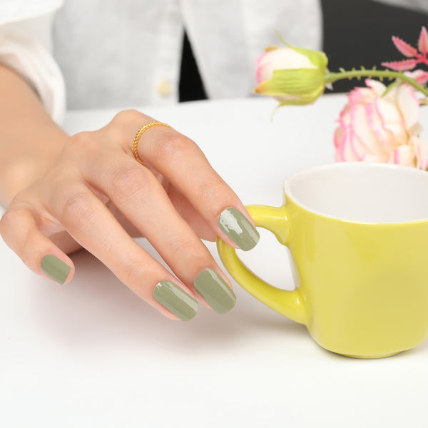 Bandes de Vernis au Gel Semi-Durci "Green Olive"