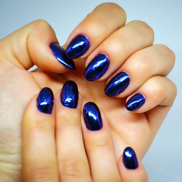 Bandes de Vernis au Gel Semi-Durci "Night Blue" | Glimsy Nails